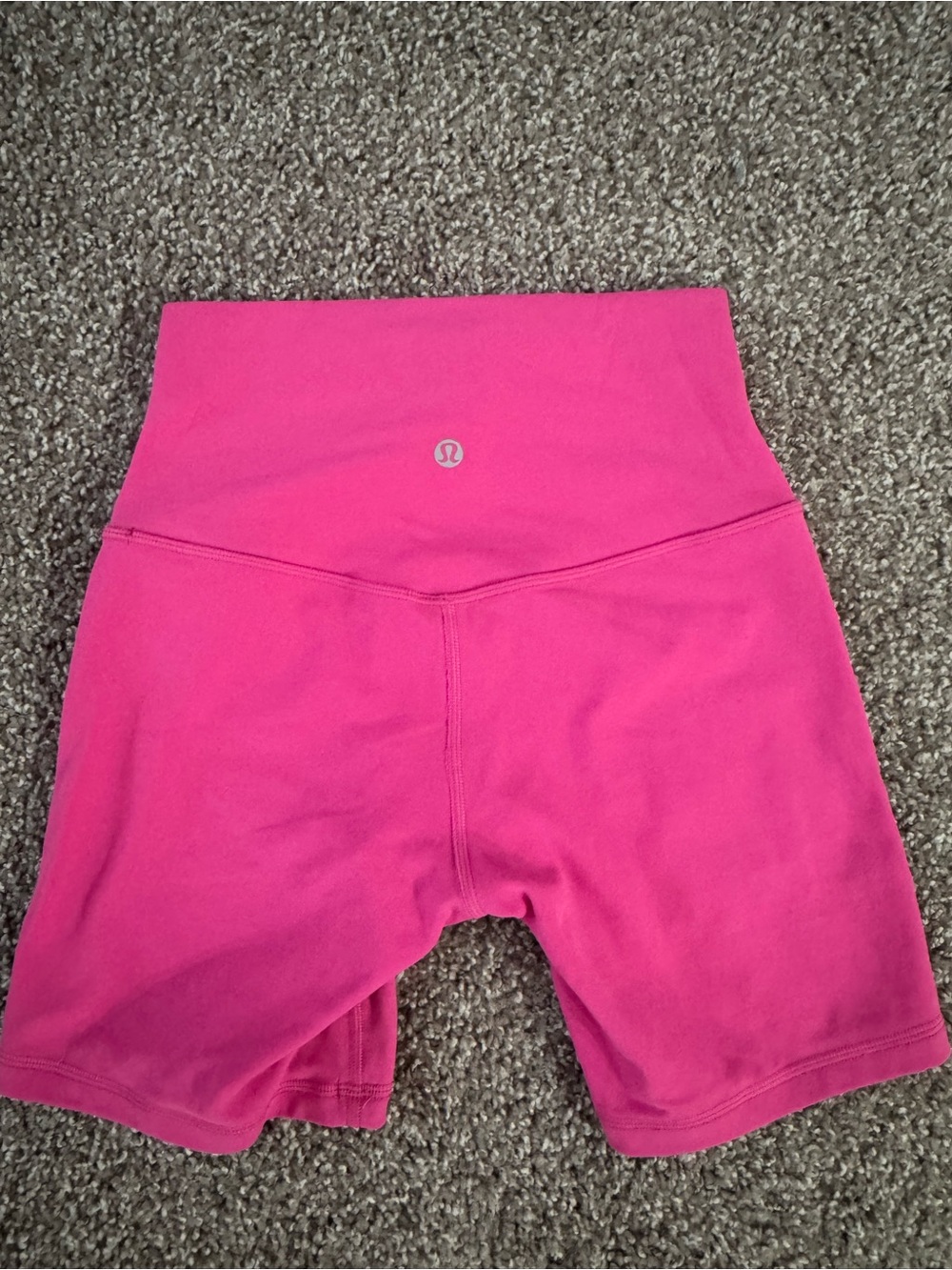 lululemon athletica Hot Pink High-Waist Bike Shorts - Picture 2 of 3